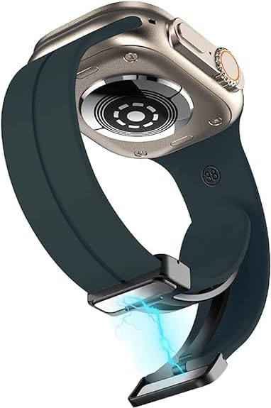 Alpine Green Magnetic Clasp Adjustable Strap For Apple Watch SERIES SE GEN 2 (42mm/44mm/45mm/46mm/49mm)