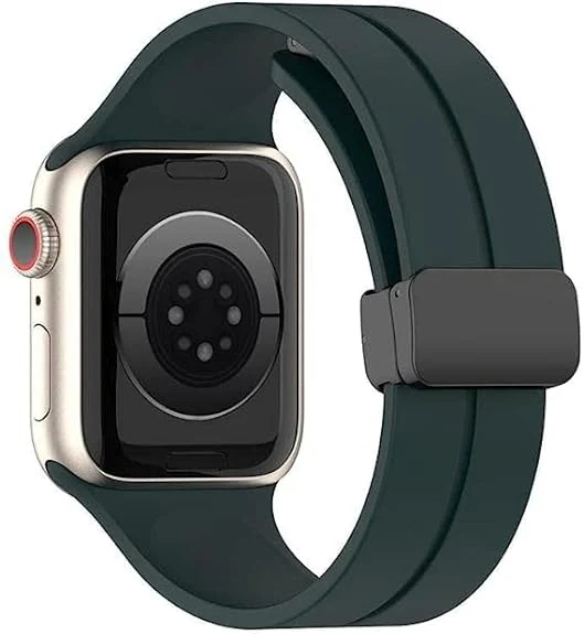 Alpine Green Magnetic Clasp Adjustable Strap For Apple Watch SERIES SE GEN 2 (42mm/44mm/45mm/46mm/49mm) - Image 2