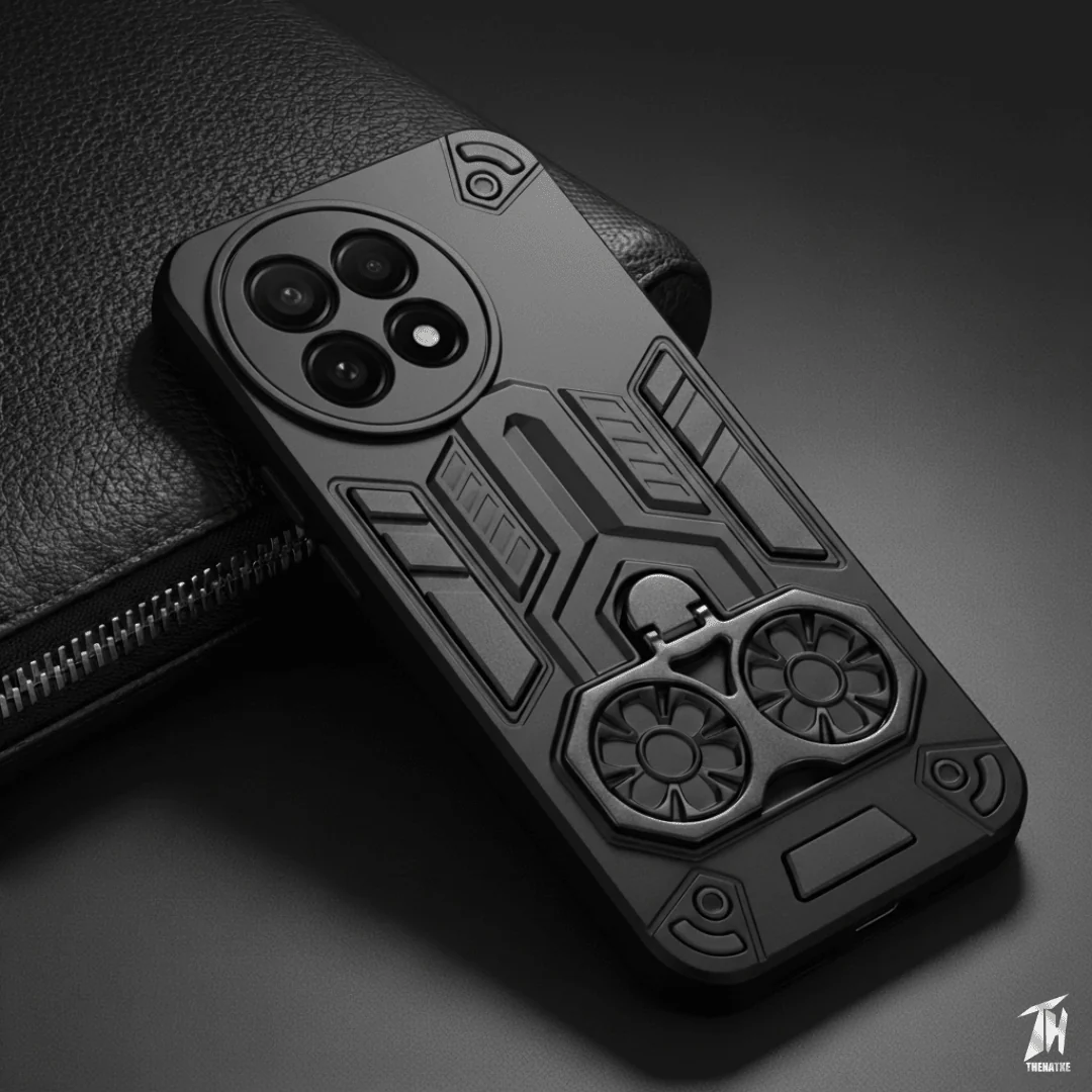Black Cycle Armor Silicone Case for Oneplus 11R