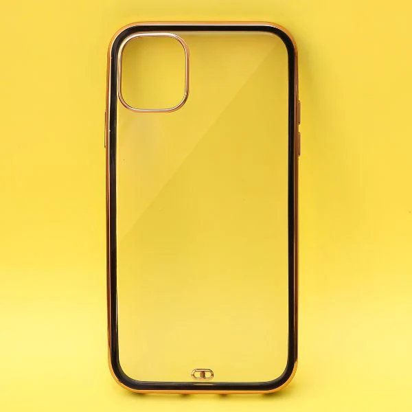 Black Electroplated Transparent Case for Apple iphone 13 Mini - Image 2