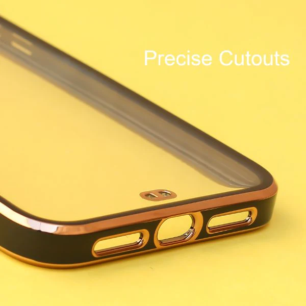 Black Electroplated Transparent Case for Apple iphone Xs max - Image 5