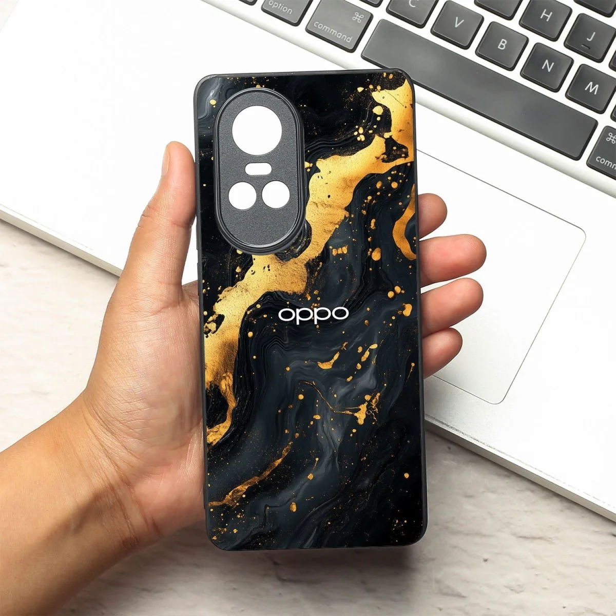 Black Gold Blaze MB Case for Oppo Reno 10 Pro