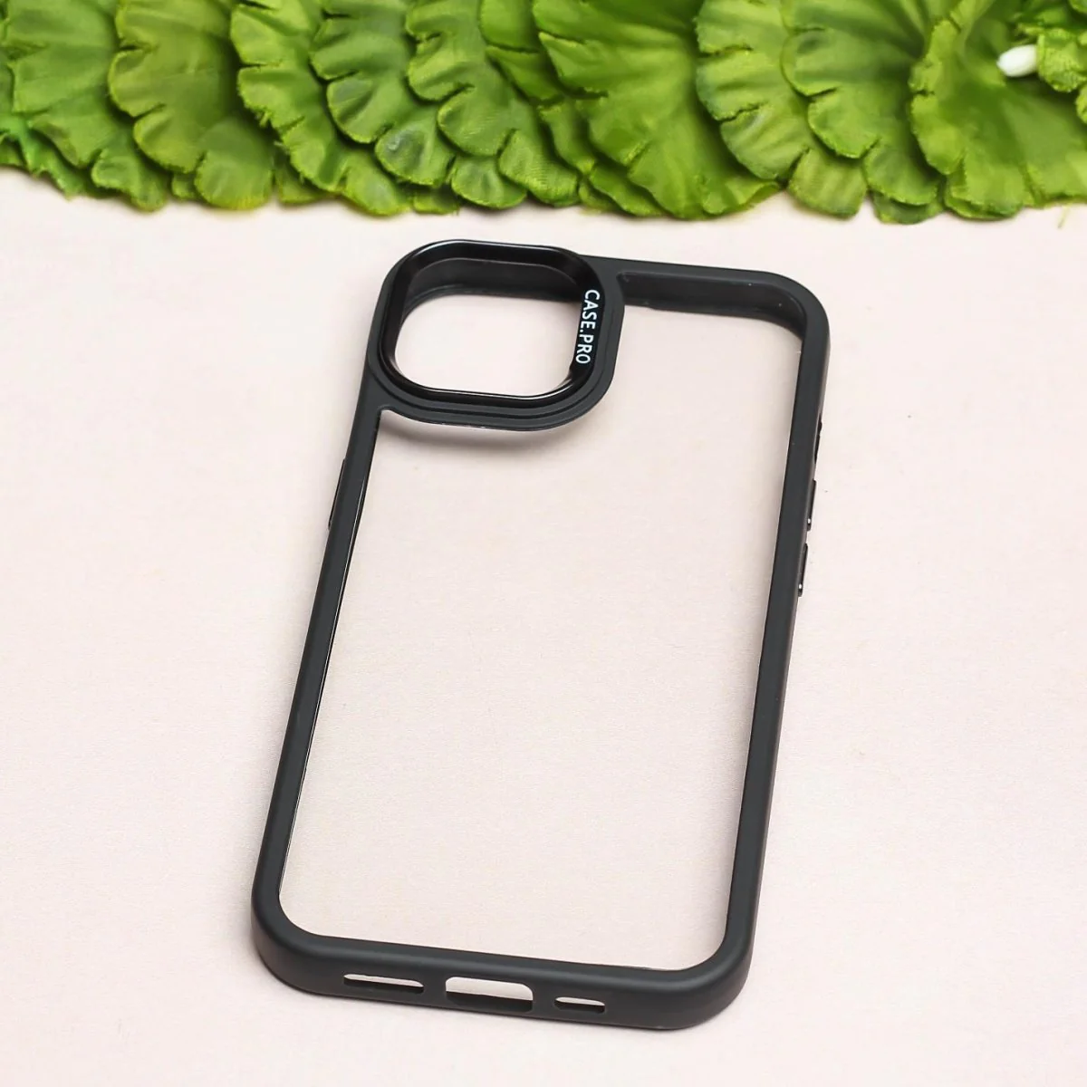 Black Lifted Transperant Case for Apple Iphone 13 - Image 2