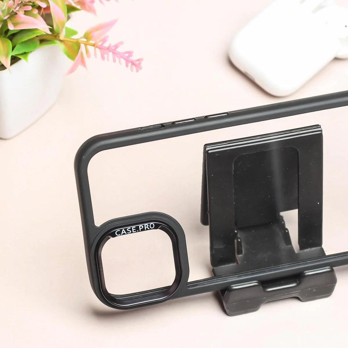 Black Lifted Transperant Case for Apple Iphone 13 - Image 3