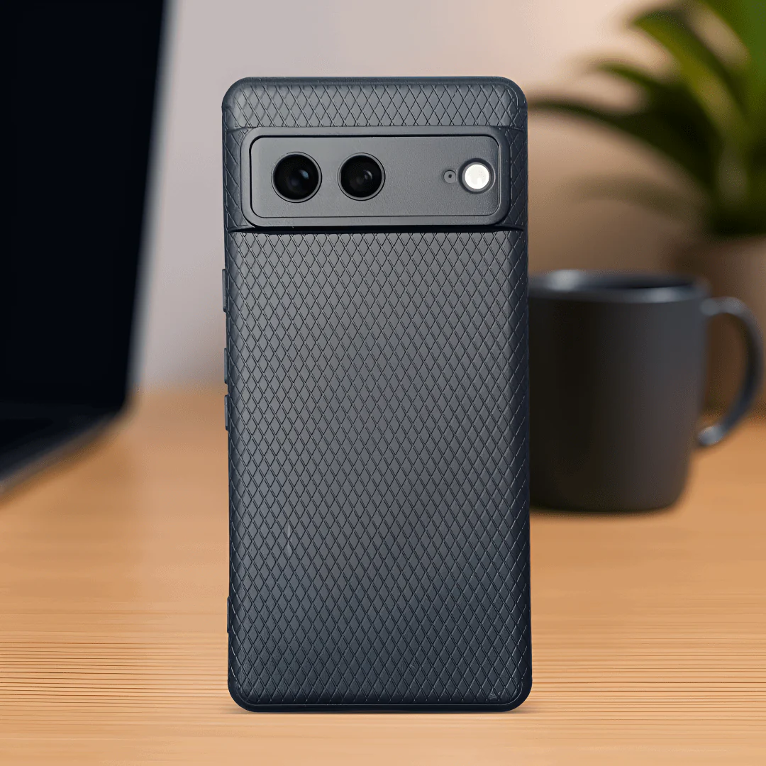 Black Line Wave Silicone Case for Google Pixel 7 - Image 5