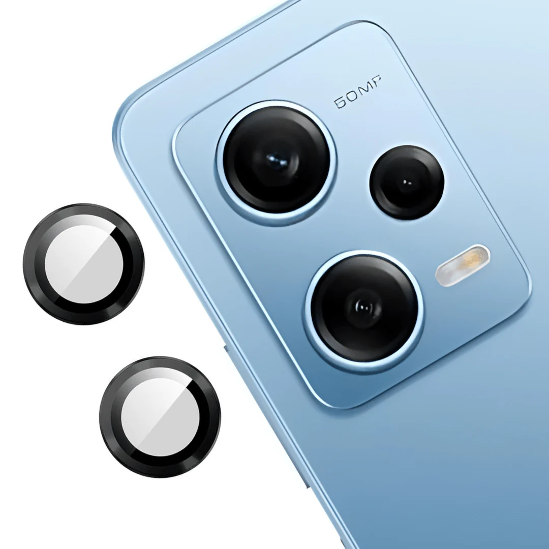 Black Metallic camera ring lens guard for Redmi Note 12 pro Plus