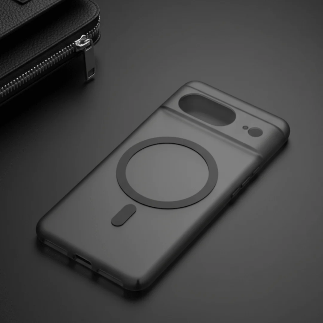 Black Paper Matte Magsafe Case for Google Pixel 7