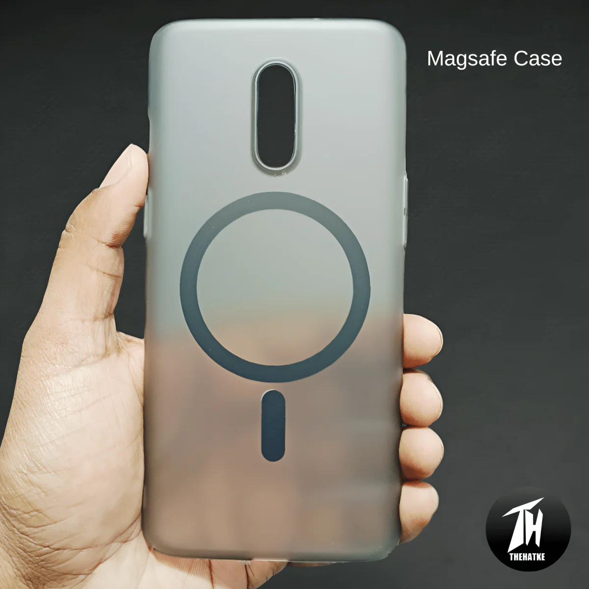 Black Paper Matte Magsafe Case for Oneplus 7