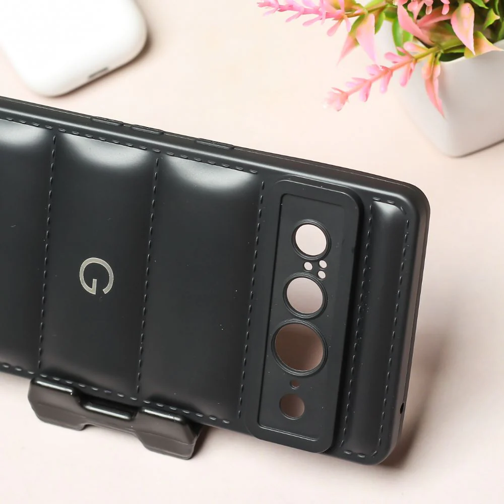 Black Puffon silicone case for Google Pixel 7 Pro - Image 3
