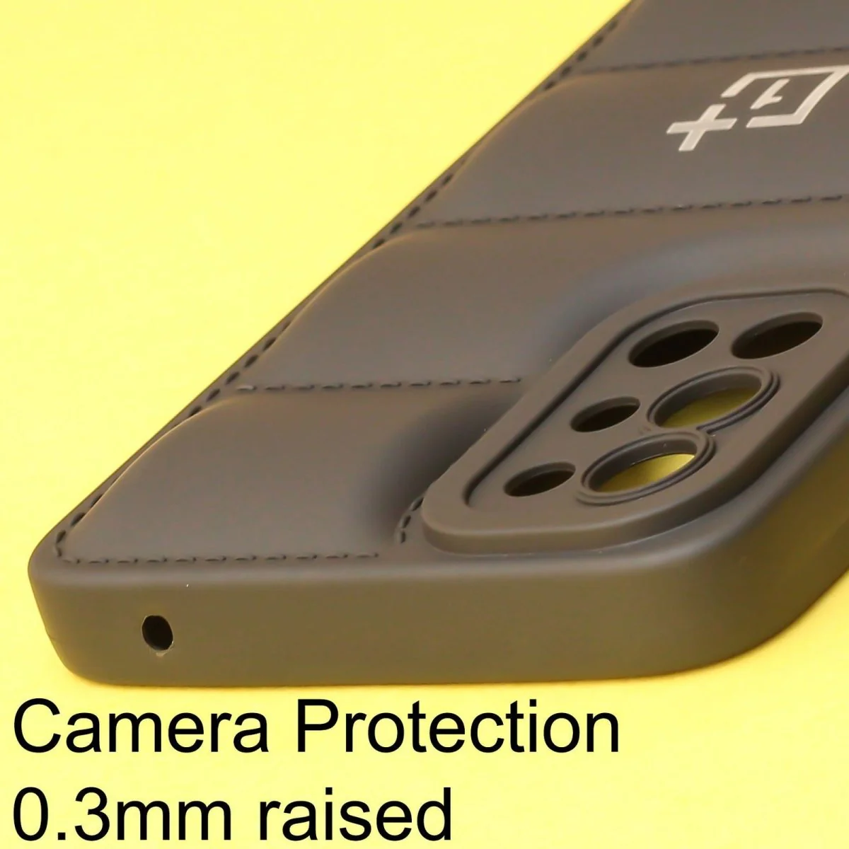 Black Puffon silicone case for Oneplus 9r - Image 5