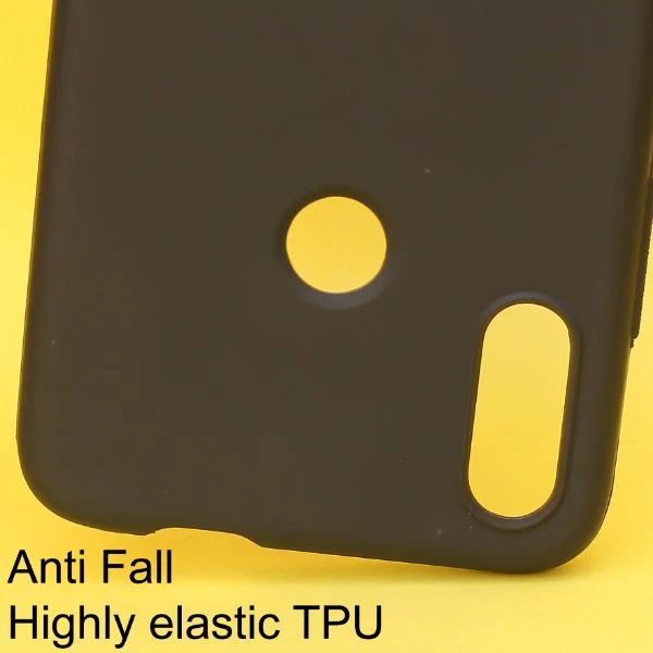 Black Silicone Case for Xiaomi Redmi Note 7 pro - Image 2