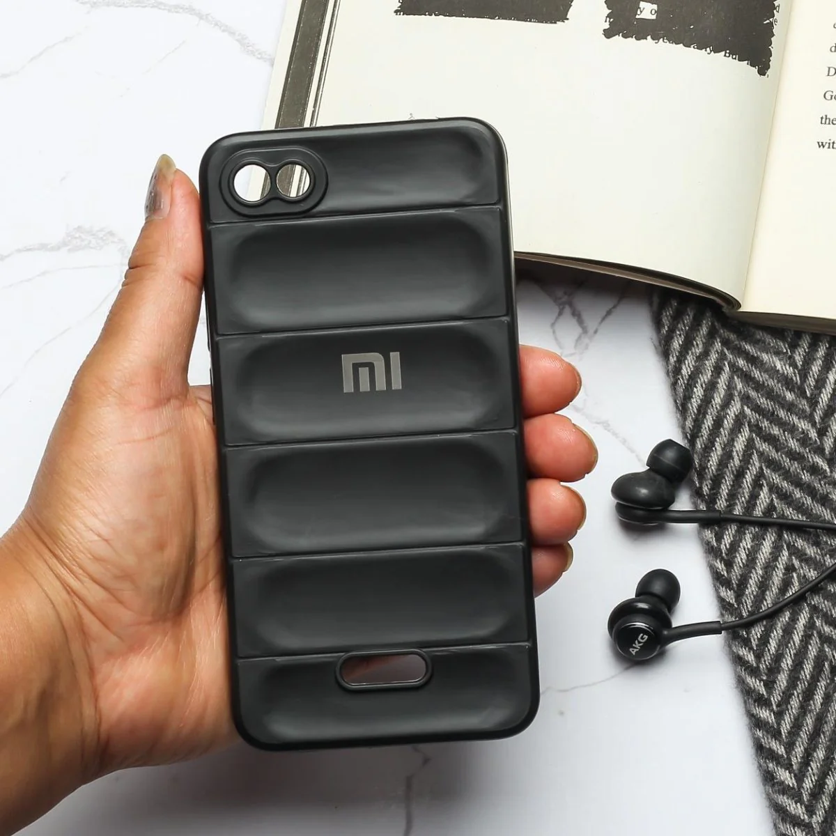 Black Wave Case for Redmi 6
