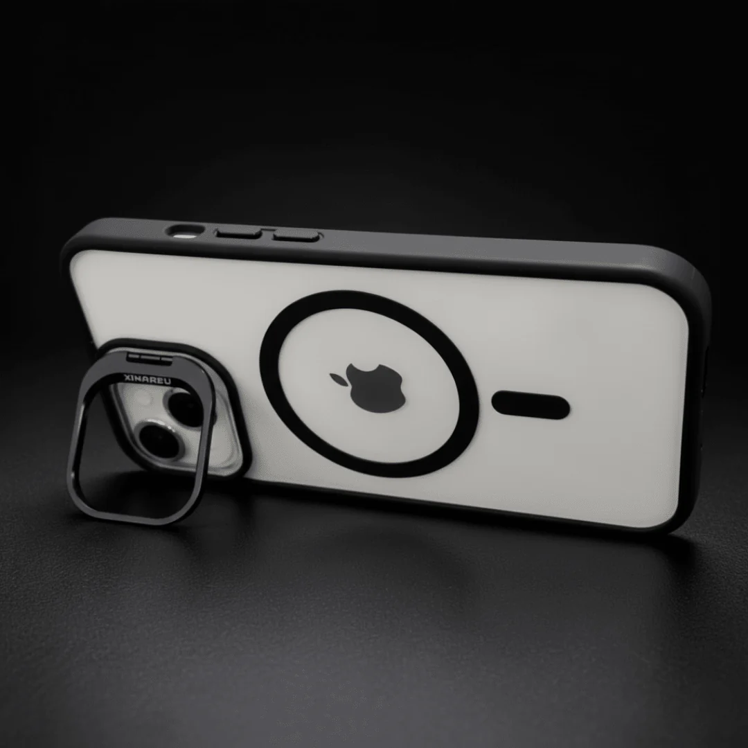 Black XINREEU Transparent Case for Apple iphone 14 - Image 3