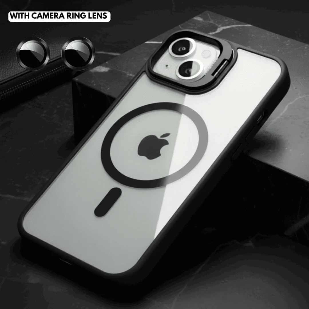 Black XINREEU Transparent Case for Apple iphone 15