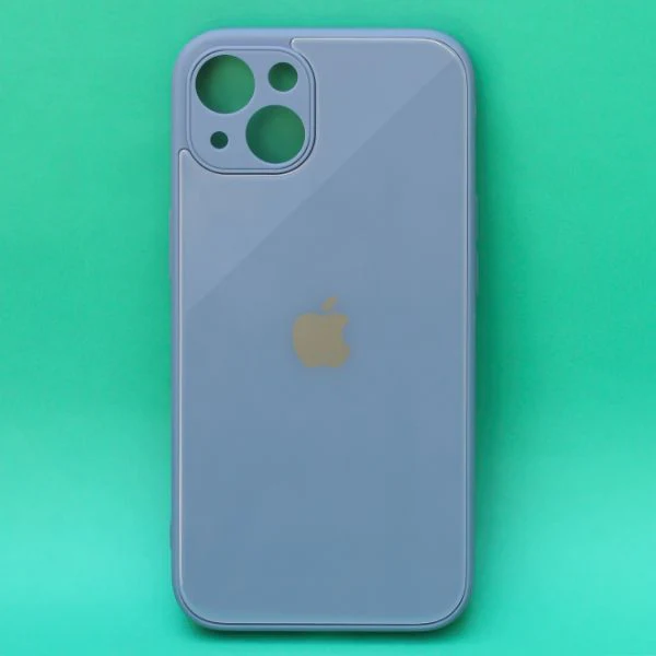 Blue camera Safe mirror case for Apple Iphone 14 Plus