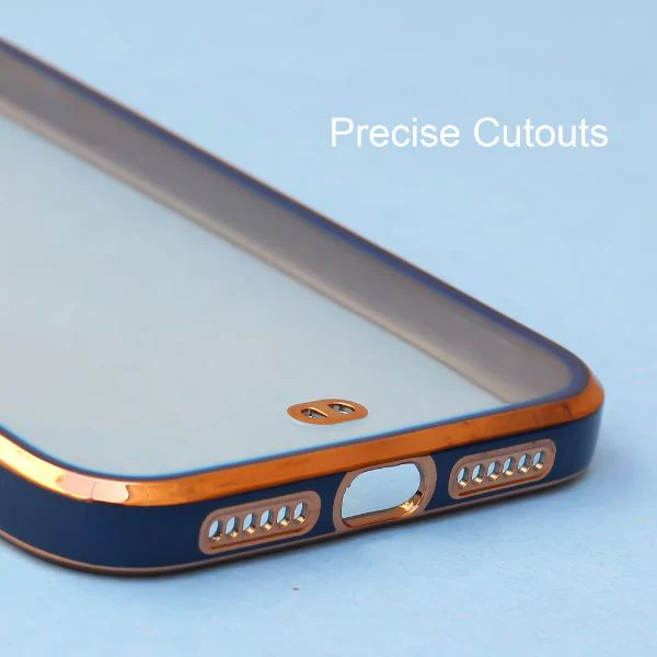 Blue Electroplated Transparent Case for Apple iphone Xs max - Image 6