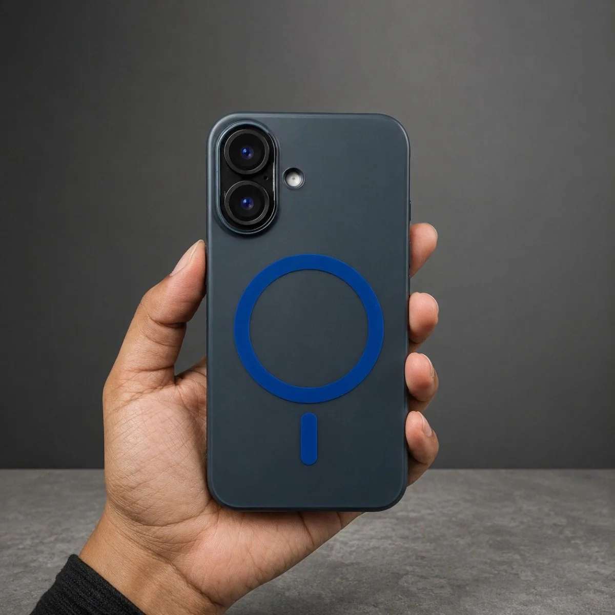 Blue Flexy Silicone Case for Apple Iphone 17 - Image 2