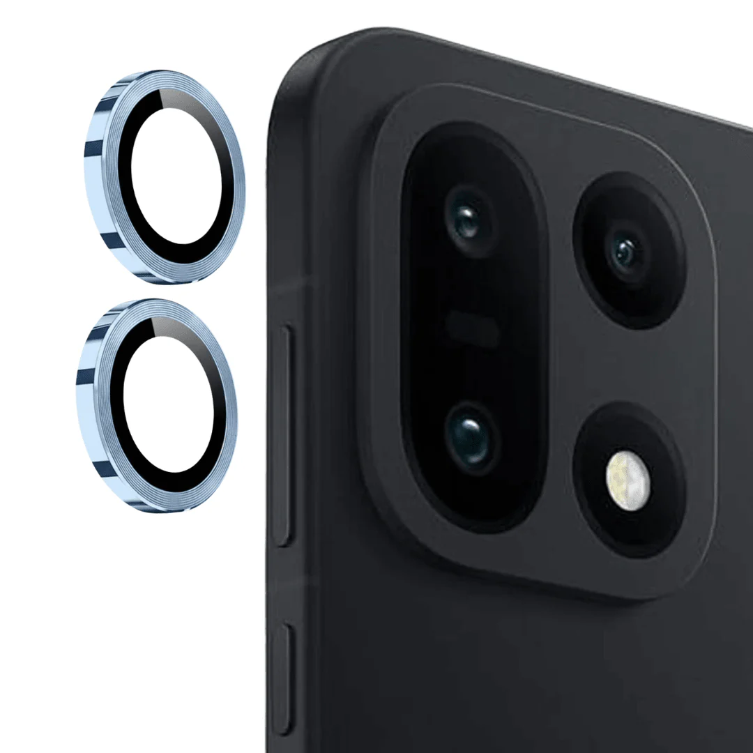 Blue Metallic camera ring lens guard for Oneplus 15
