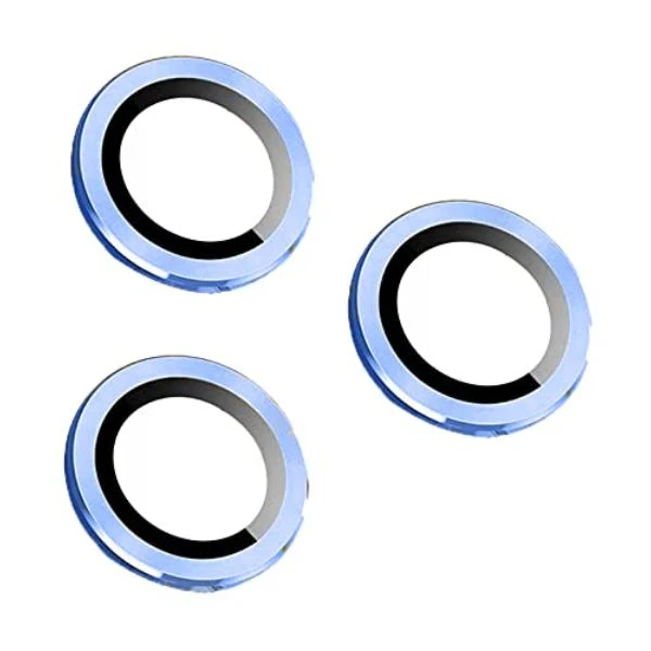 Blue Metallic camera ring lens guard for Apple iphone 14 Pro Max - Image 2