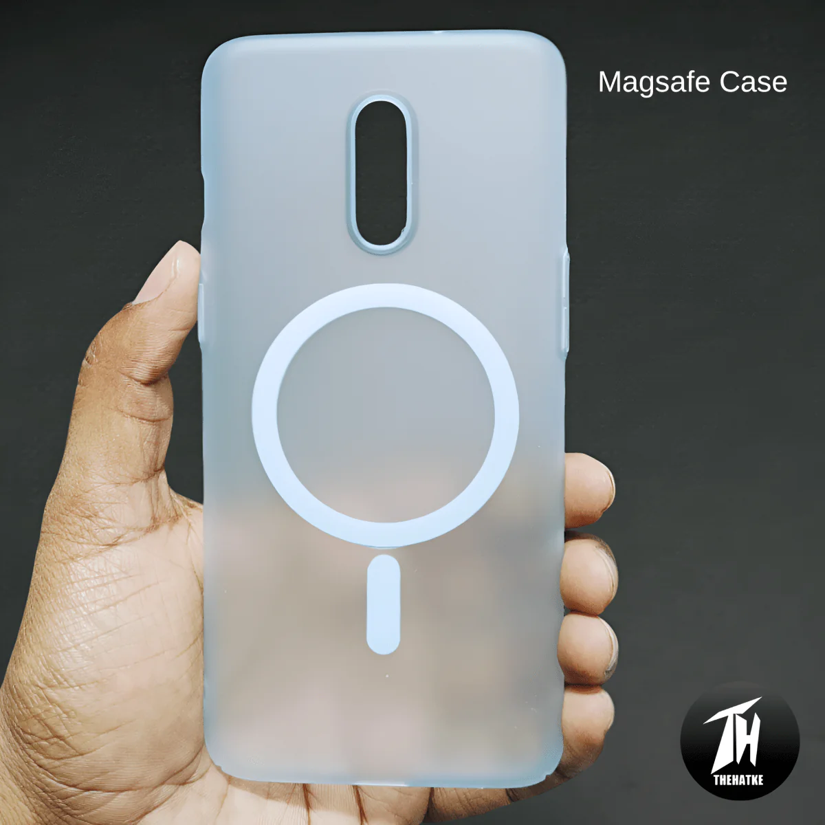 Blue Paper Matte Magsafe Case for Oneplus 7