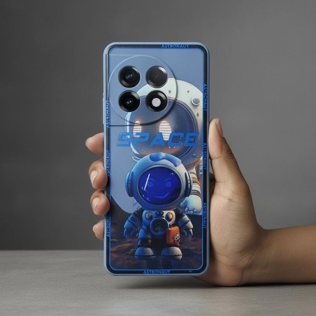 Blue SPACE  Embossed Silicone case for Oneplus 11r - Image 2