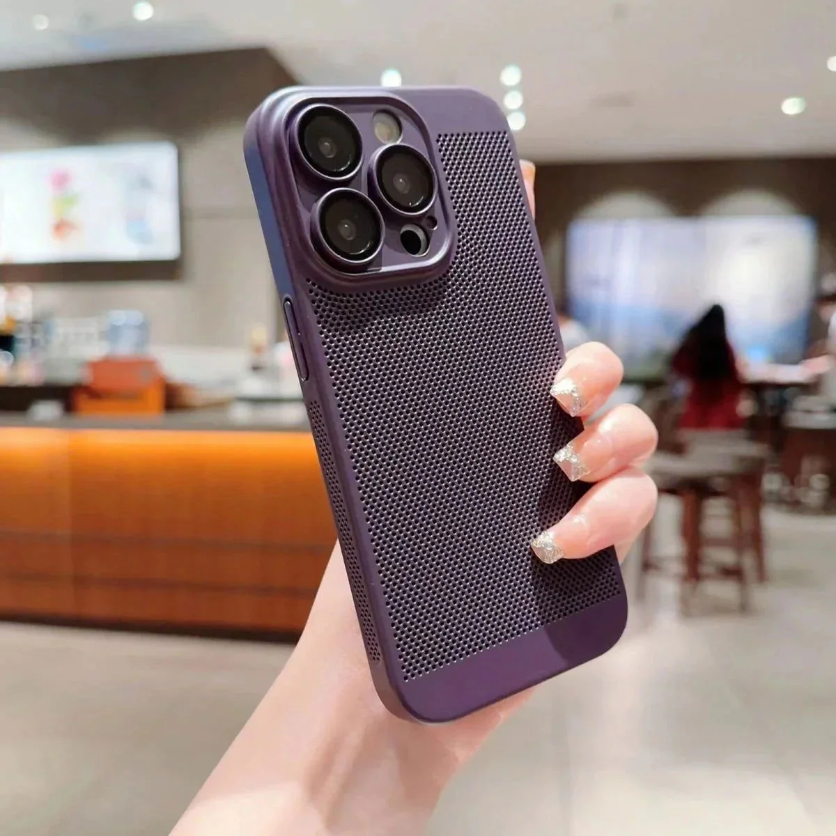 BREATHING DEEP PURPLE Silicone Case for Apple Iphone 13 Pro