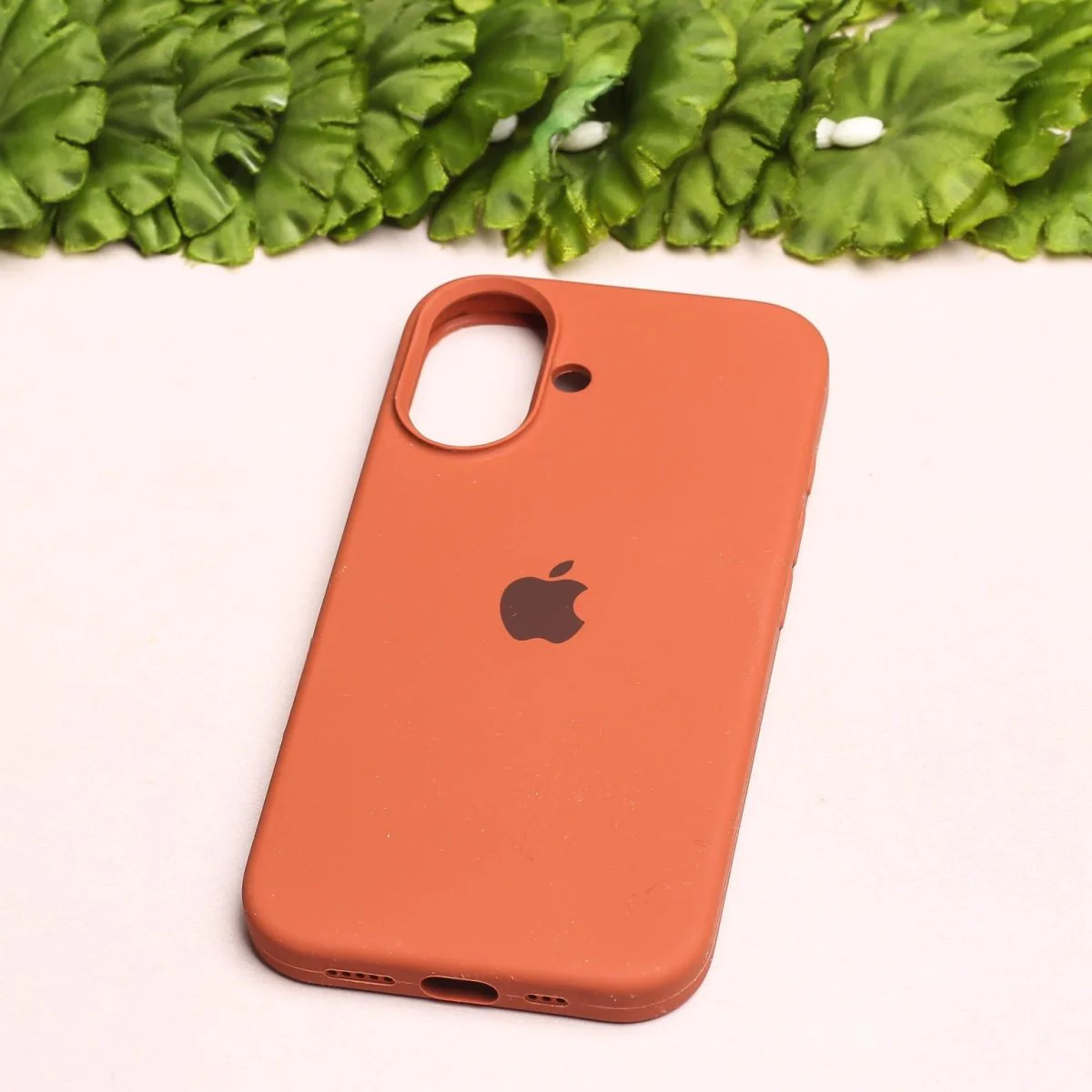 Brown Original Silicone case for Apple iphone 16 Plus - Image 2