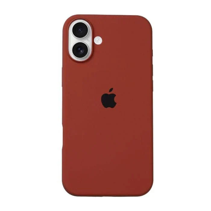 Brown Original Silicone case for Apple iphone 16 Plus - Image 5