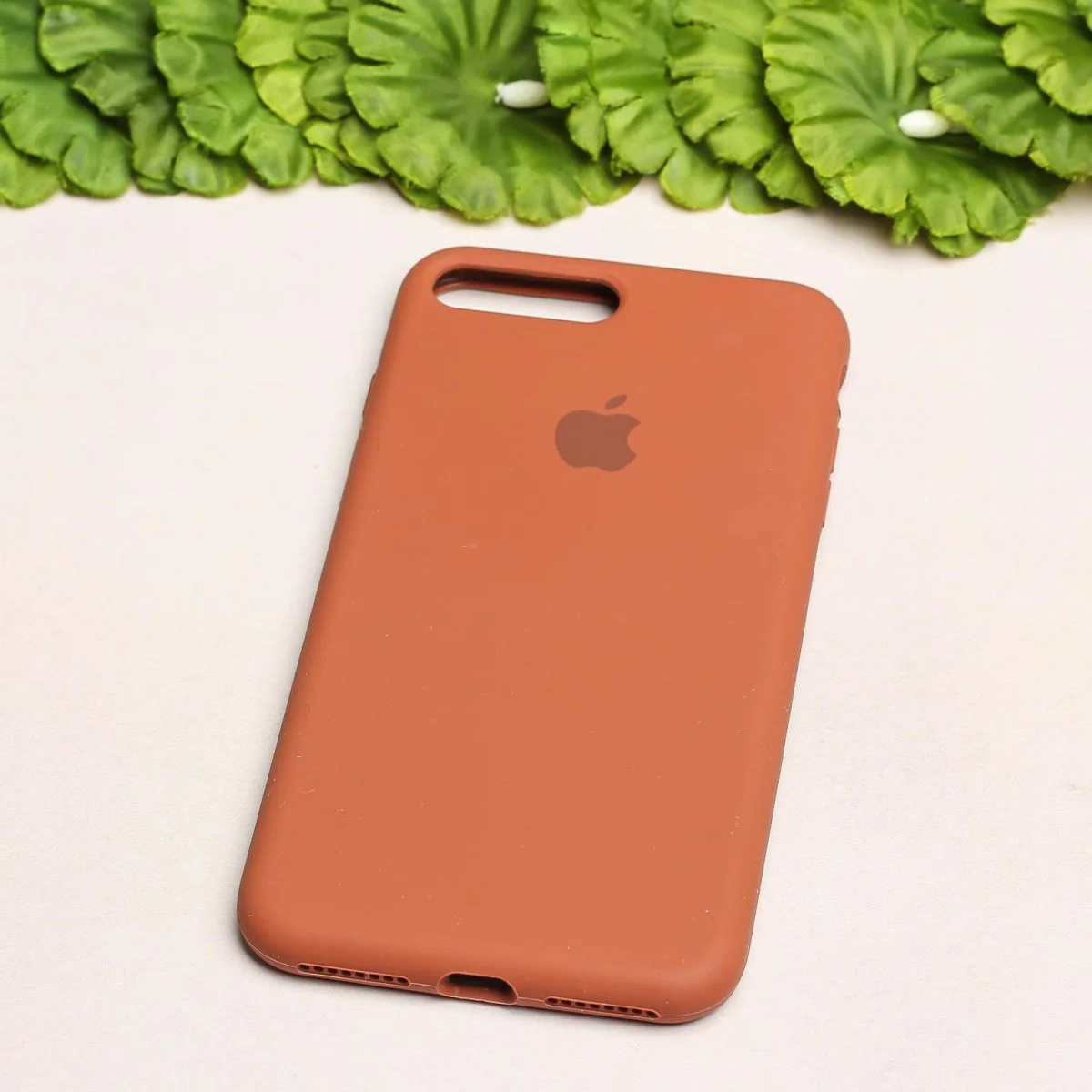 Brown Original Silicone case for Apple iphone 8 Plus - Image 2