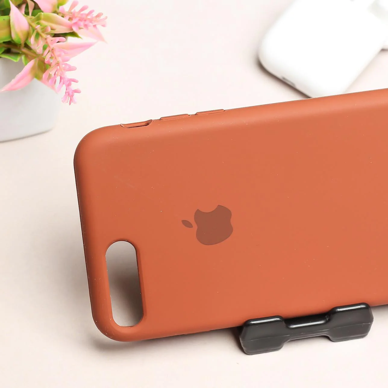 Brown Original Silicone case for Apple iphone 8 Plus - Image 3