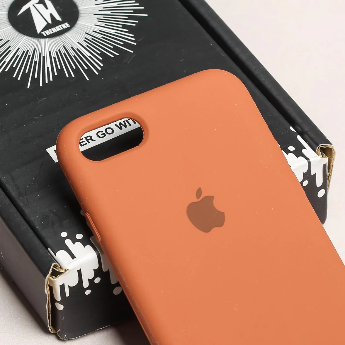 Brown Original Silicone case for Apple iphone 7 - Image 4