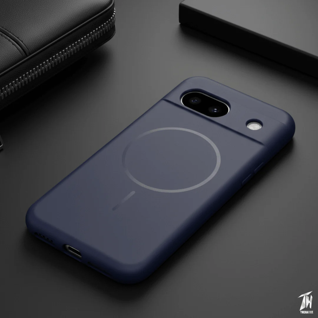 CAVEN Camera Dark Blue Silicone case for Google Pixel 8a
