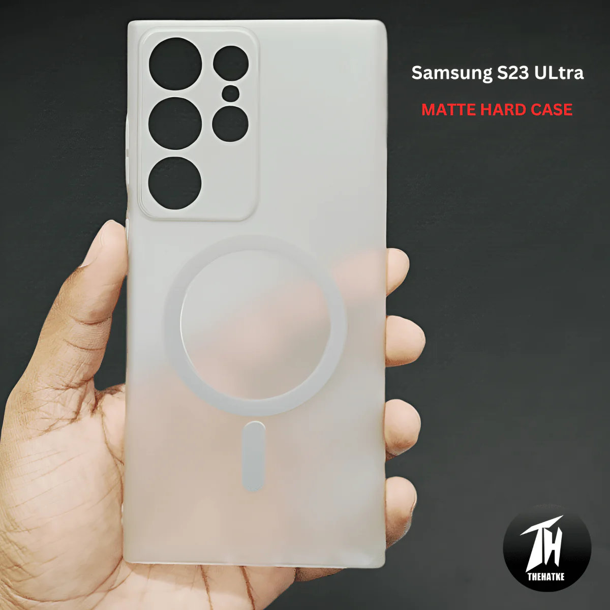 Clayish Paper Matte Magsafe Case for Samsung S23 Ultra