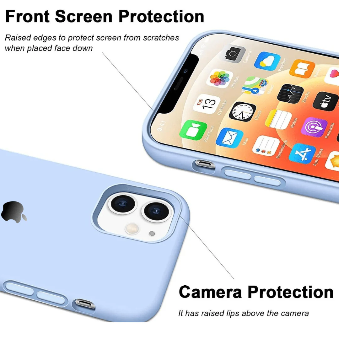 Cloud Blue Original Silicone Case for Apple iphone 12 - Image 2
