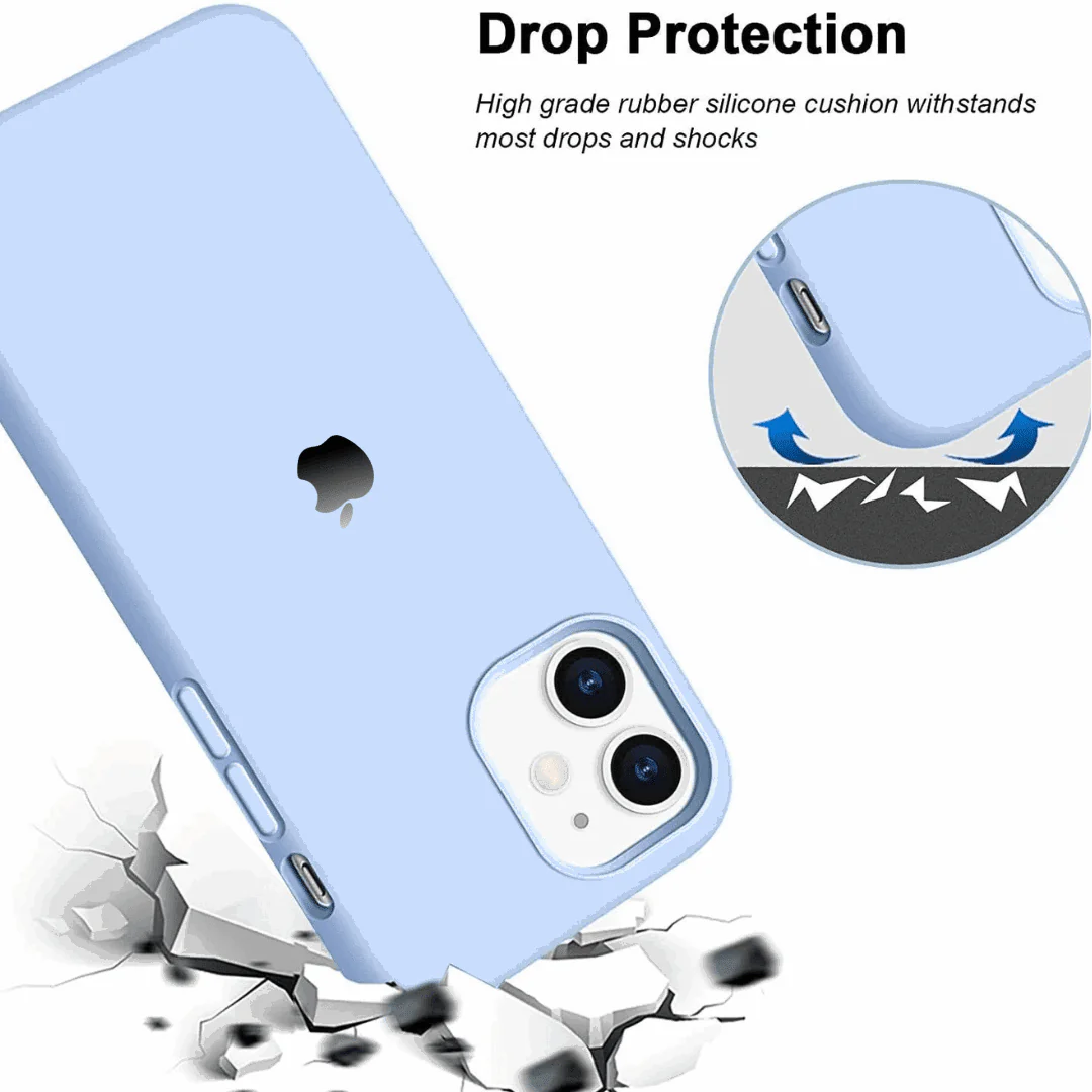 Cloud Blue Original Silicone Case for Apple iphone 12 Mini - Image 3