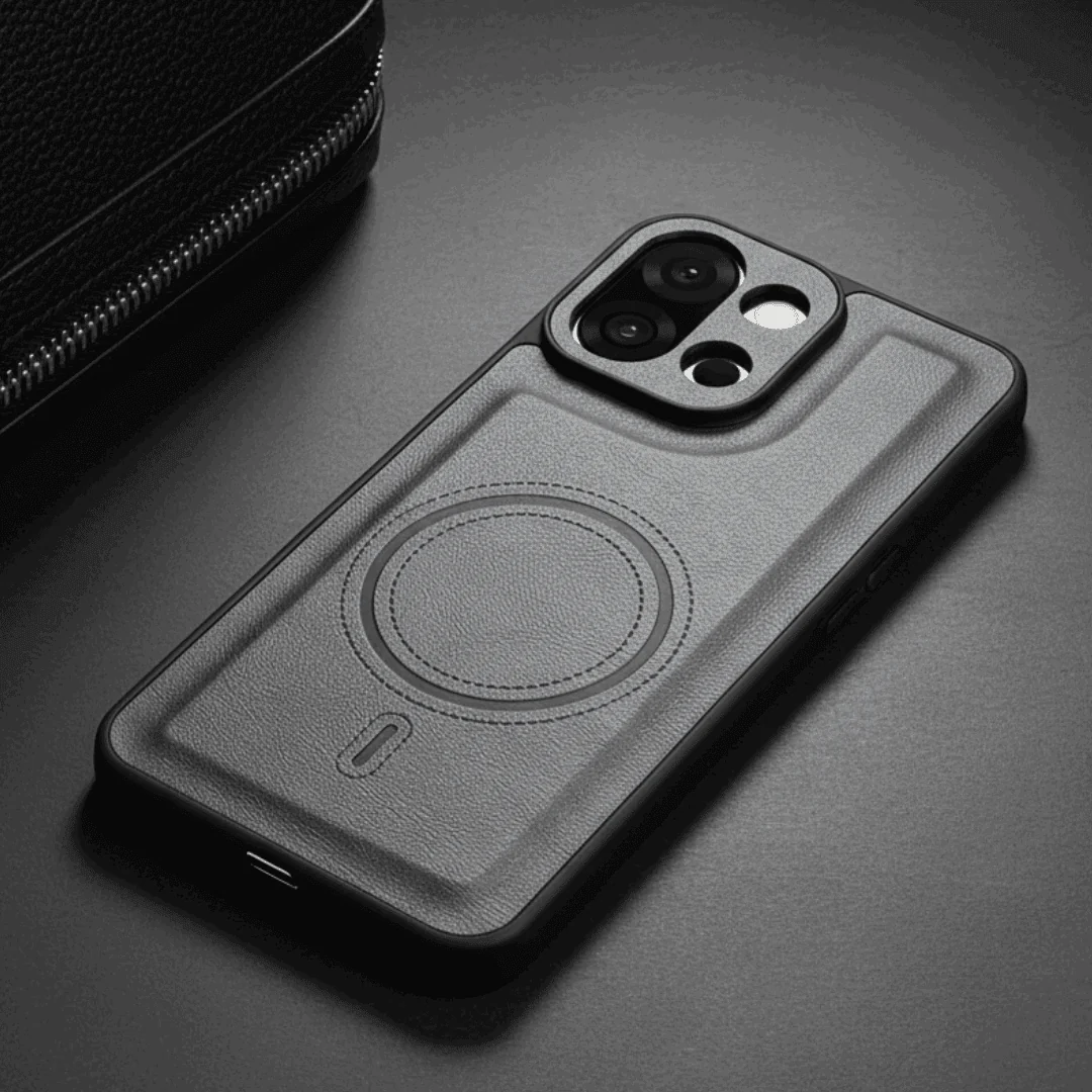 Crest Grey Leather Case for Oneplus 13S