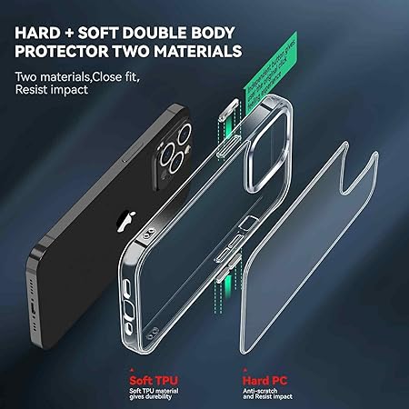 Crystal Clear Transperant case for Apple iphone 15 Plus - Image 3