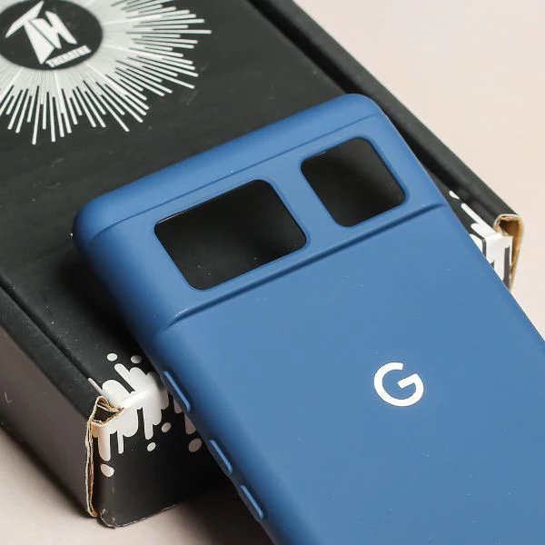 Dark Blue Camera Original Silicone case for Google Pixel 6 - Image 4