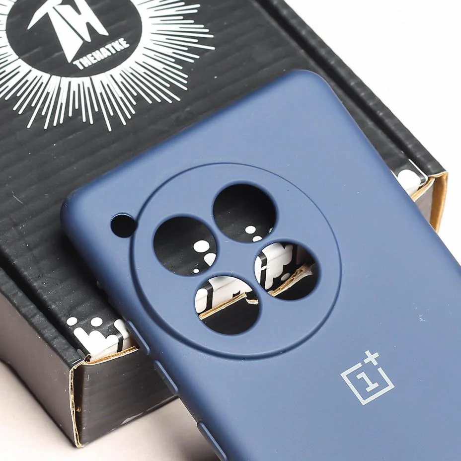 Dark Blue Camera Original Silicone case for Oneplus 12 - Image 4