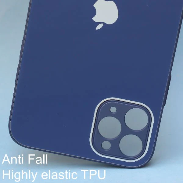 Dark Blue camera Safe mirror case for Apple Iphone 11 Pro - Image 2