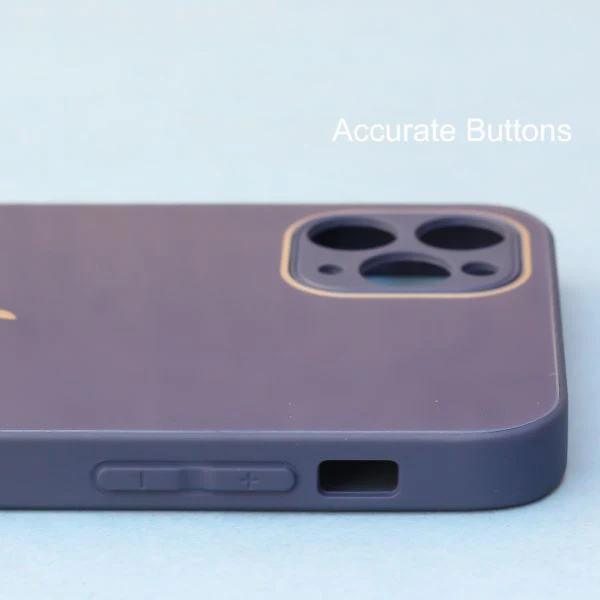 Dark Blue camera Safe mirror case for Apple Iphone 11 Pro - Image 3