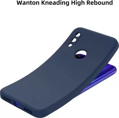 Dark Blue Camera Original Silicone Case for Redmi Note 6 Pro - Image 3