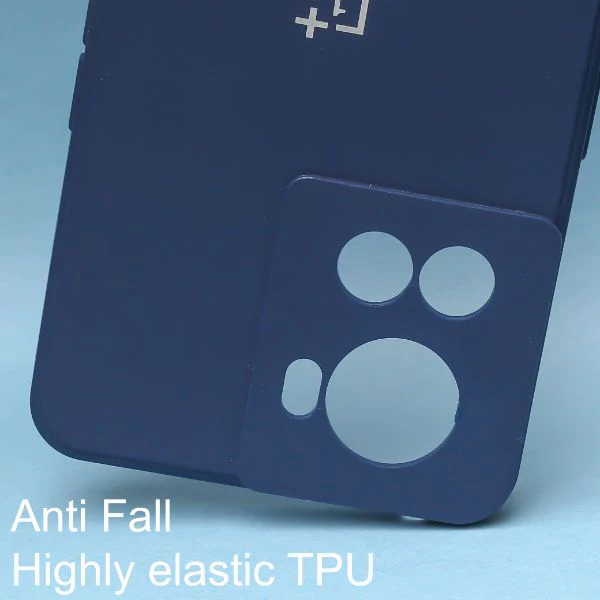 Dark Blue Candy Silicone Case for Oneplus 10R 5G - Image 2