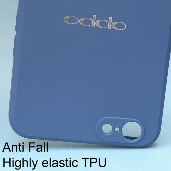 Dark Blue Candy Silicone Case for Oppo A71 - Image 2