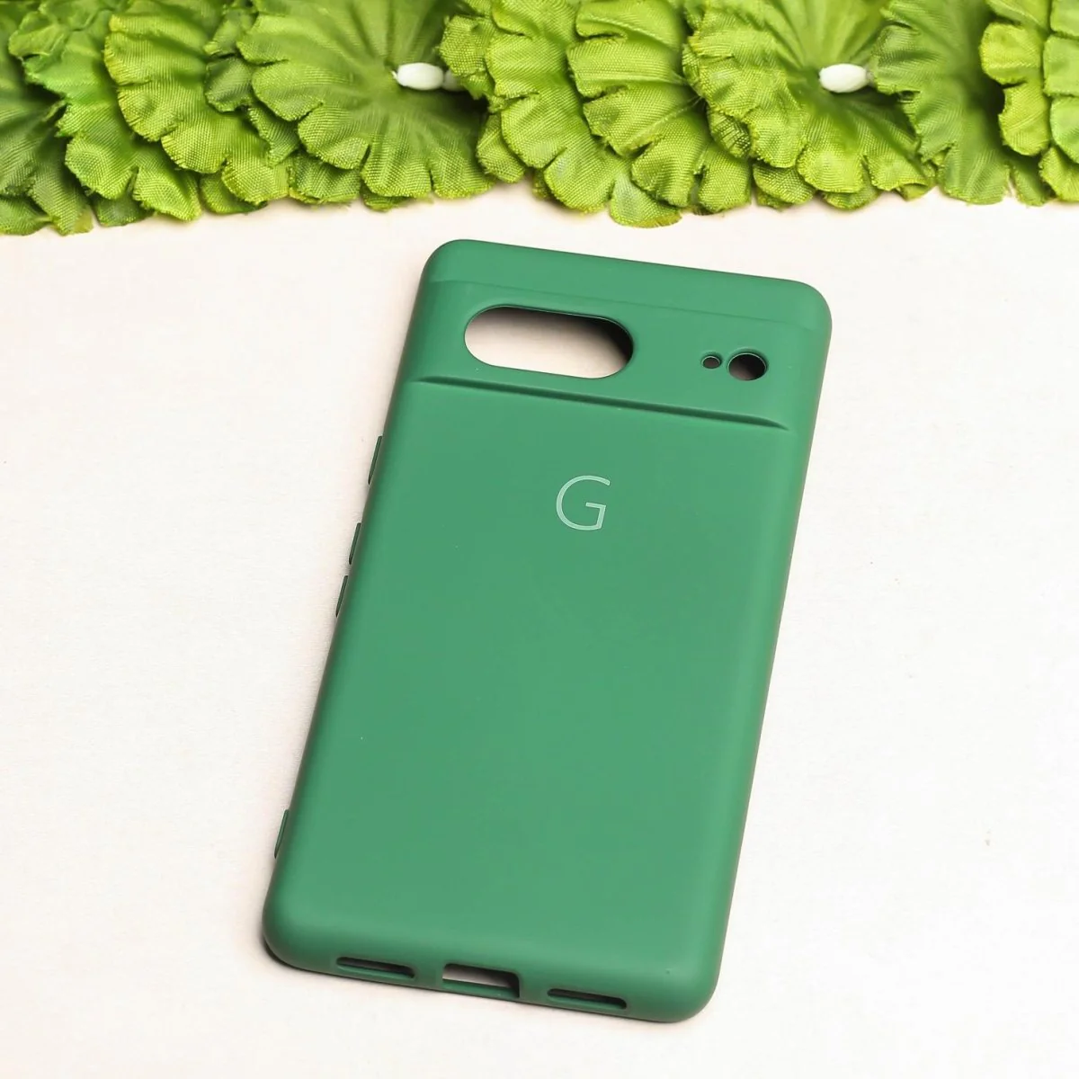 Dark Green Camera Original Silicone case for Google Pixel 7 - Image 3