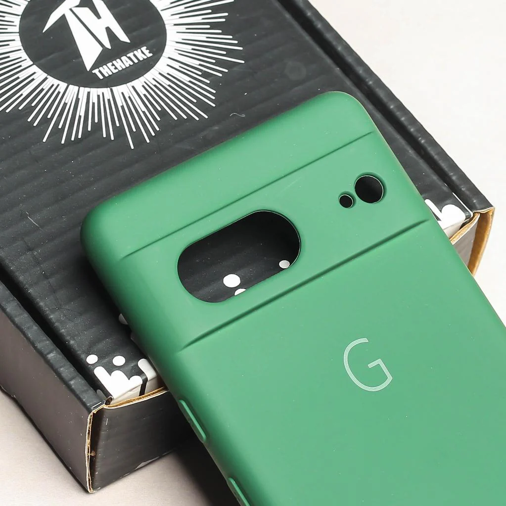 Dark Green Camera Original Silicone case for Google Pixel 7 - Image 5