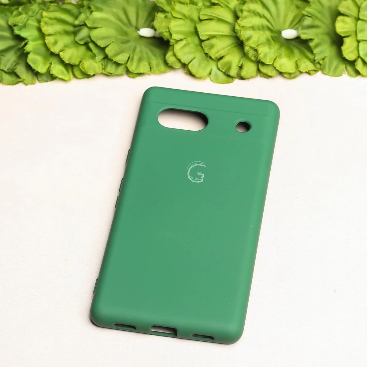 Dark Green Camera Original Silicone case for Google Pixel 7A - Image 3