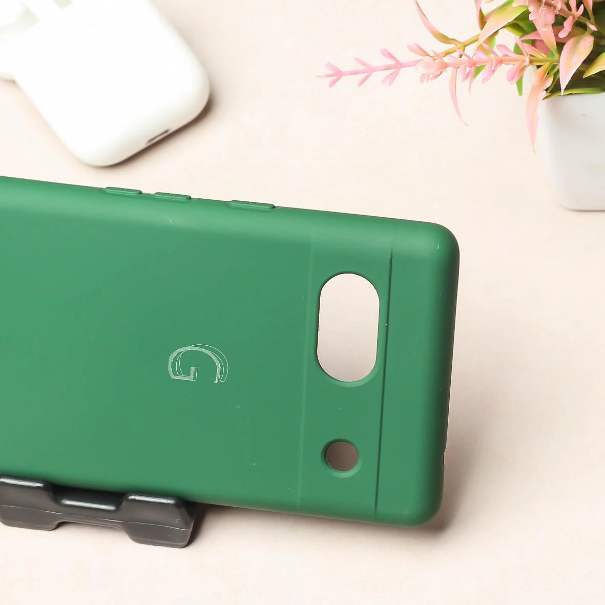 Dark Green Camera Original Silicone case for Google Pixel 7A - Image 4