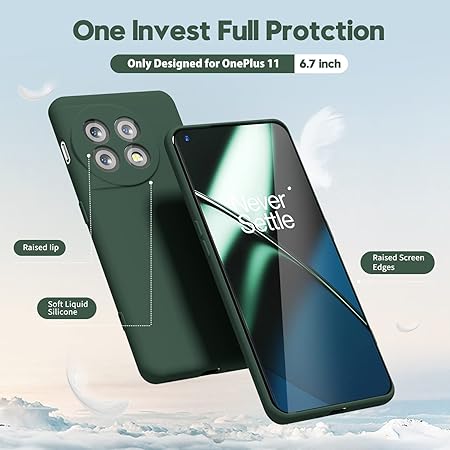 Dark Green Camera Original Silicone case for Oneplus 12 - Image 2