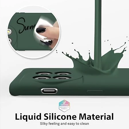 Dark Green Camera Original Silicone case for Oneplus 12 - Image 3